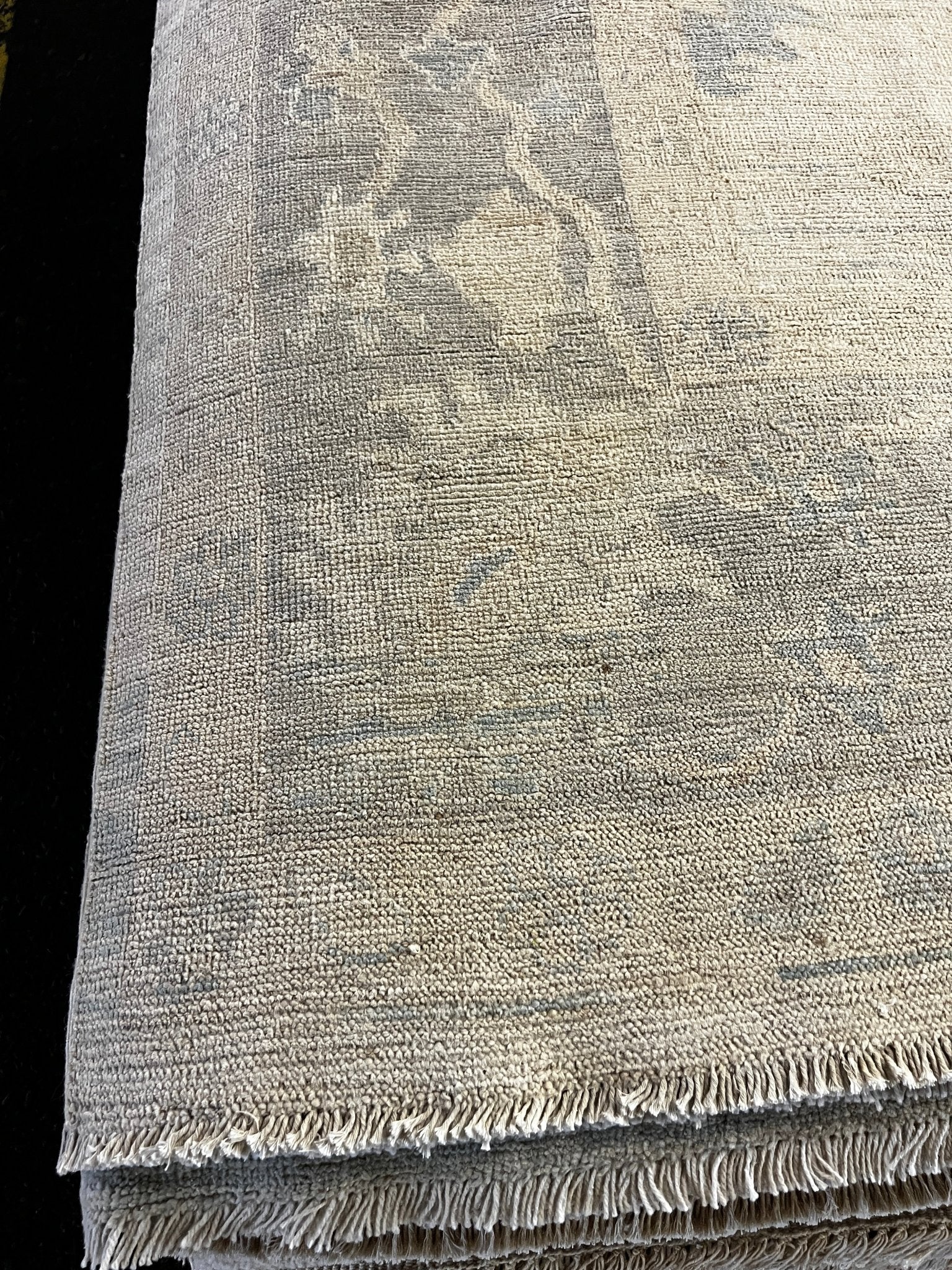 Khoshy 8.9x11.5 Whitewashed Beige & Grey Afghani Oushak | Banana Manor Rug Factory Outlet