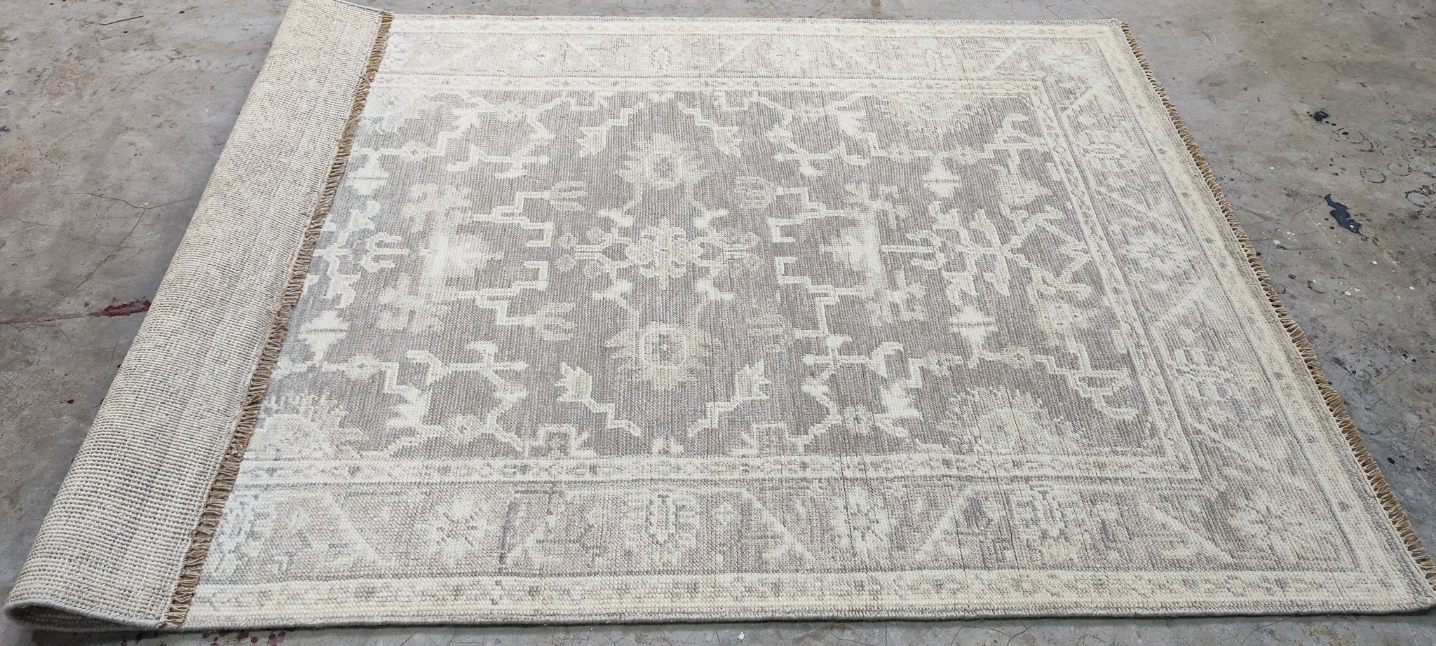 Kimberly Conrad 3x5 Hand-Knotted Grey & Silver Turkish Oushak | Banana Manor Rug Factory Outlet