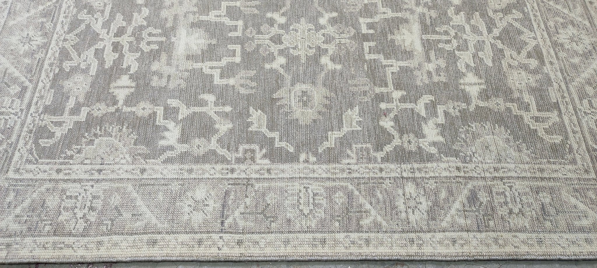 Kimberly Conrad 3x5 Hand-Knotted Grey & Silver Turkish Oushak | Banana Manor Rug Factory Outlet