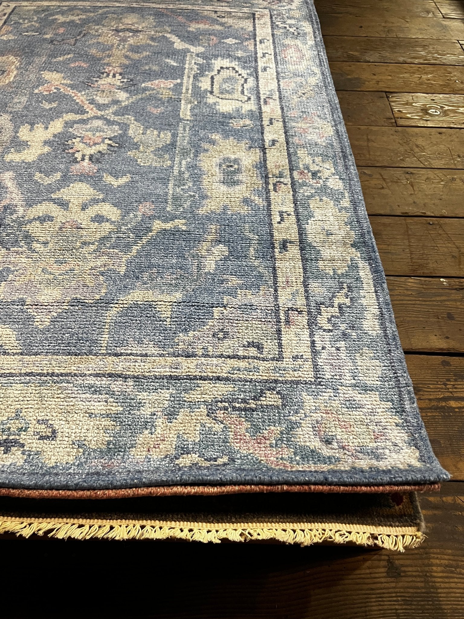 Klaartje 4x6 Light Blue Oushak | Banana Manor Rug Factory Outlet