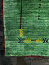 Kotoski 3x4.9 Green Handwoven Gabbeh Rug | Banana Manor Rug Factory Outlet