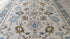 Kristine Froseth 9x12 Light Grey and Blue Hand-Knotted Oushak Rug | Banana Manor Rug Company