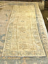 Laguna Lindsey 2.10x10.5 Beige, Tan, and Blue Hand-Knotted Afghani Oushak Runner | Banana Manor Rug Company