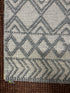 Laos Grey and White Diamond Handwoven Durrie Rug (Multiple Sizes) | Banana Manor Rug Company