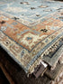 Laura Umansky Blue and Rust Hand-Knotted Oushak Rug 6x9 | Banana Manor Rug Company