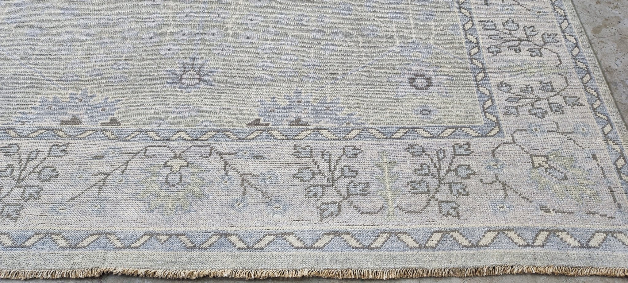 Lauryn 8x10.3 Hand Knotted Grey & Tan Turkish Oushak | Banana Manor Rug Factory Outlet