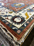 Lawrence 9x11.9 Rust and Ivory Hand-Knotted Oushak Rug | Banana Manor Rug Company