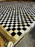 Leandro Lo Black and White Checkerboard Cowhide Rug (various sizes) | Banana Manor Rug Factory Outlet