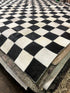 Leandro Lo Black and White Checkerboard Cowhide Rug (various sizes) | Banana Manor Rug Factory Outlet