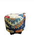 Lee Ryan Wooden Upholstered Stool 14x14x14 | Banana Manor Rug Company