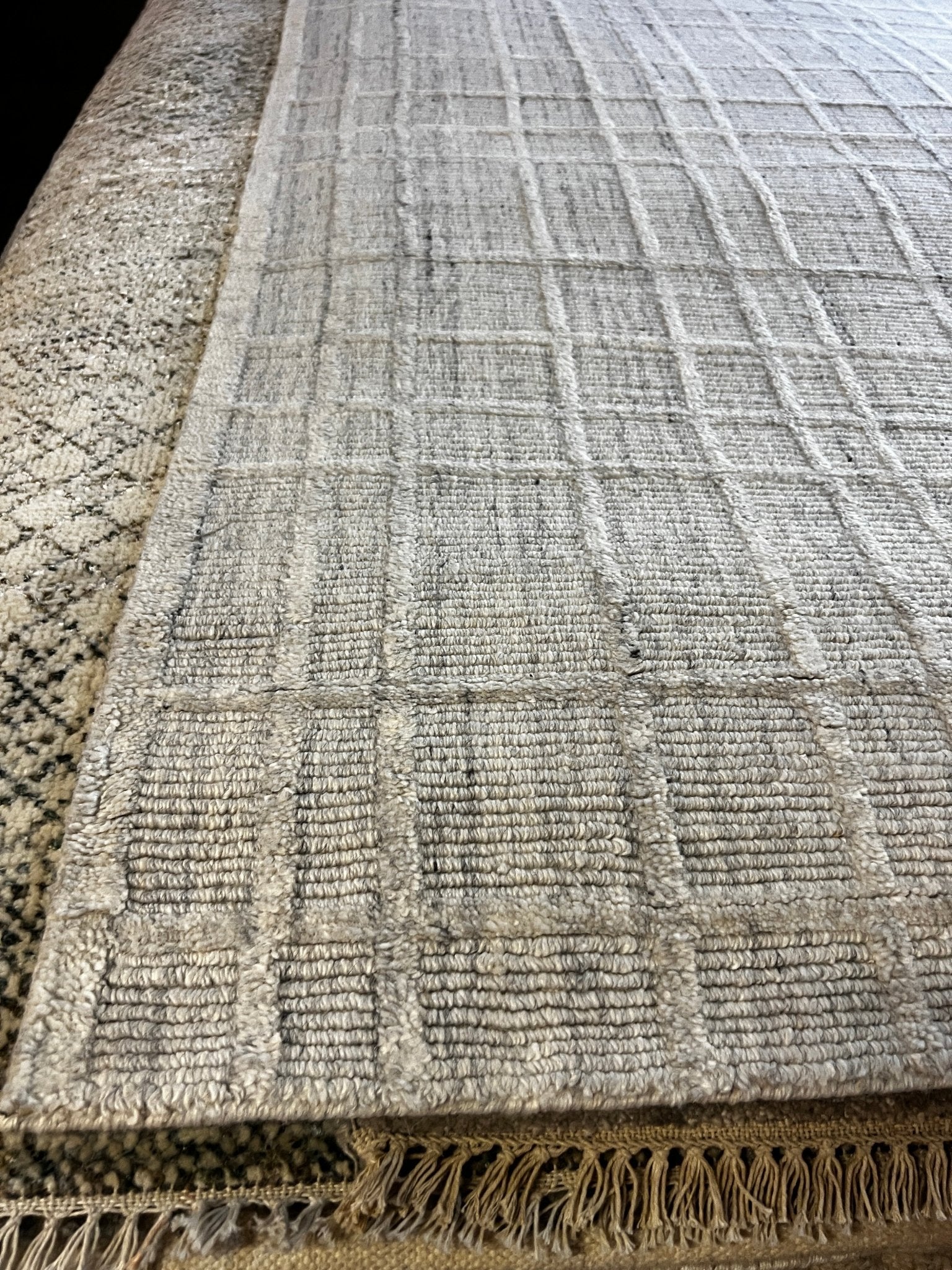 Leo Kranston 8.3x11.3 Handwoven Grey & Silver Modern | Banana Manor Rug Factory Outlet