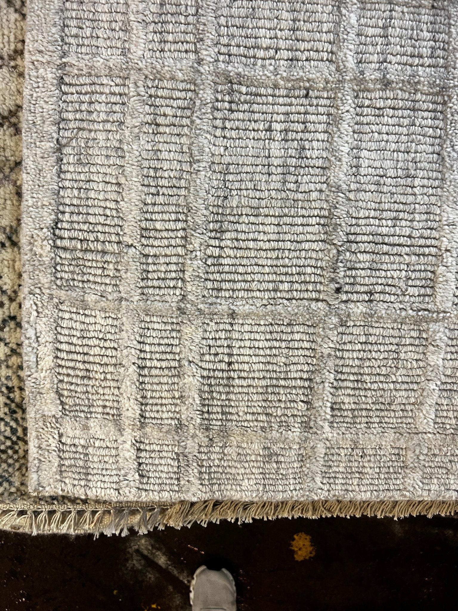 Leo Kranston 8.3x11.3 Handwoven Grey & Silver Modern | Banana Manor Rug Factory Outlet