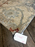 "Lieve" Light Blue and Rust Hand-Knotted Oushak Sample 8x10 | Banana Manor Rug Company