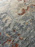 "Lieve" Light Blue and Rust Hand-Knotted Oushak Sample 8x10 | Banana Manor Rug Company