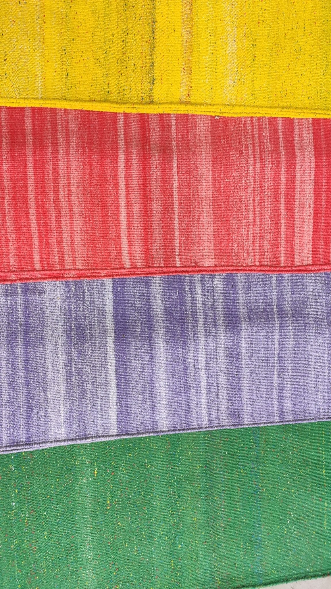 Lil' Kims 2x3 (Assorted Colors) Handwoven Sari Silk Durrie Rugs | Banana Manor Rug Company