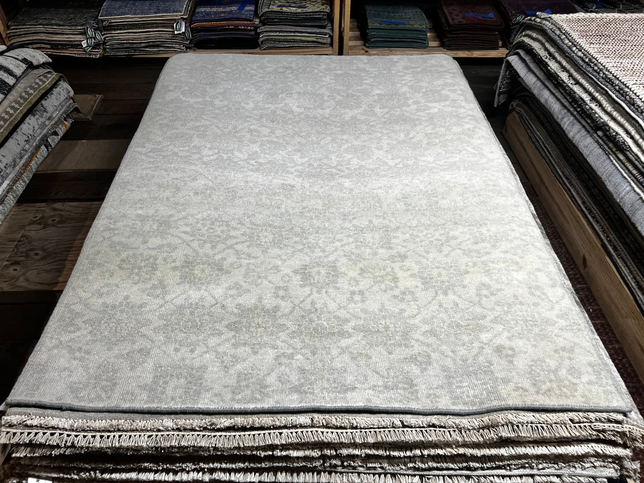 Lili St. Cyr 5x6.9 Pastel Oushak | Banana Manor Rug Factory Outlet