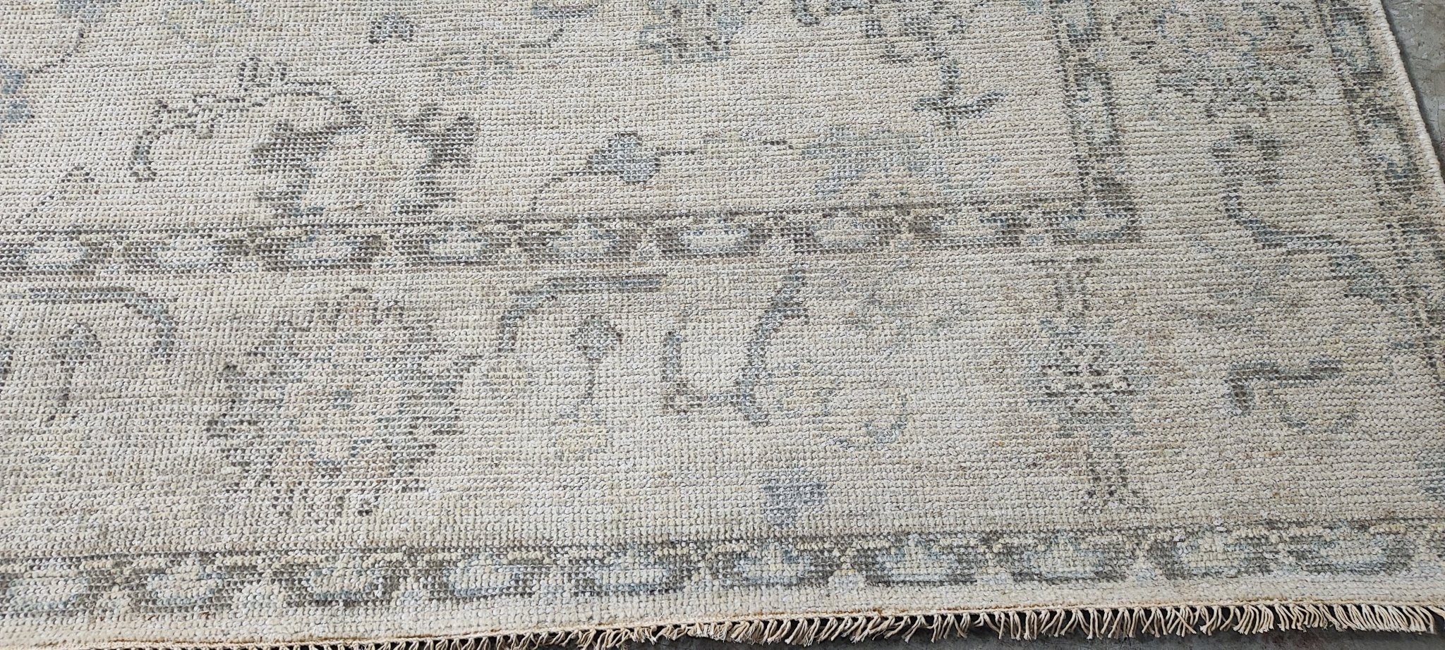 Lilly Snatchdragon 8x10 Hand Knotted Tan & Grey Oushak | Banana Manor Rug Factory Outlet