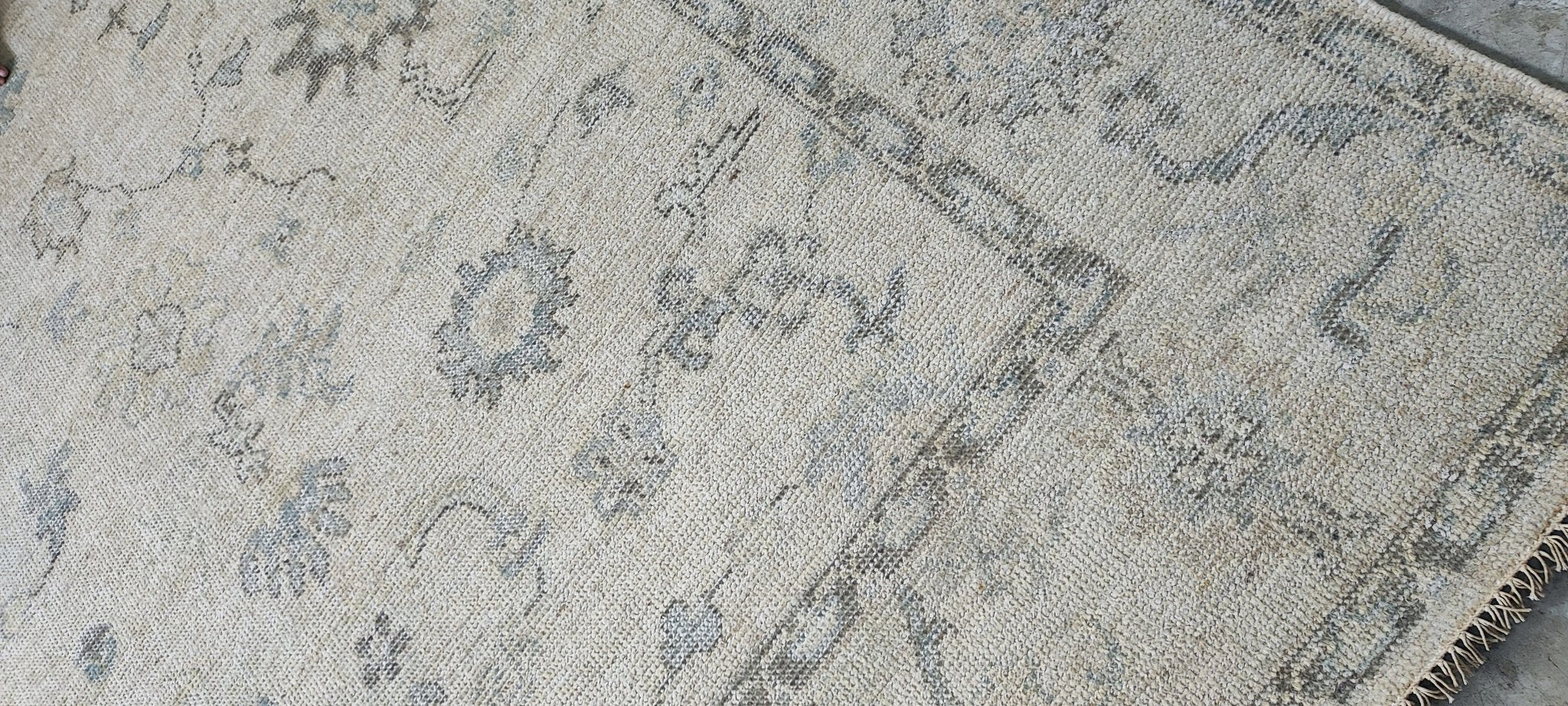 Lilly Snatchdragon 8x10 Hand Knotted Tan & Grey Oushak | Banana Manor Rug Factory Outlet