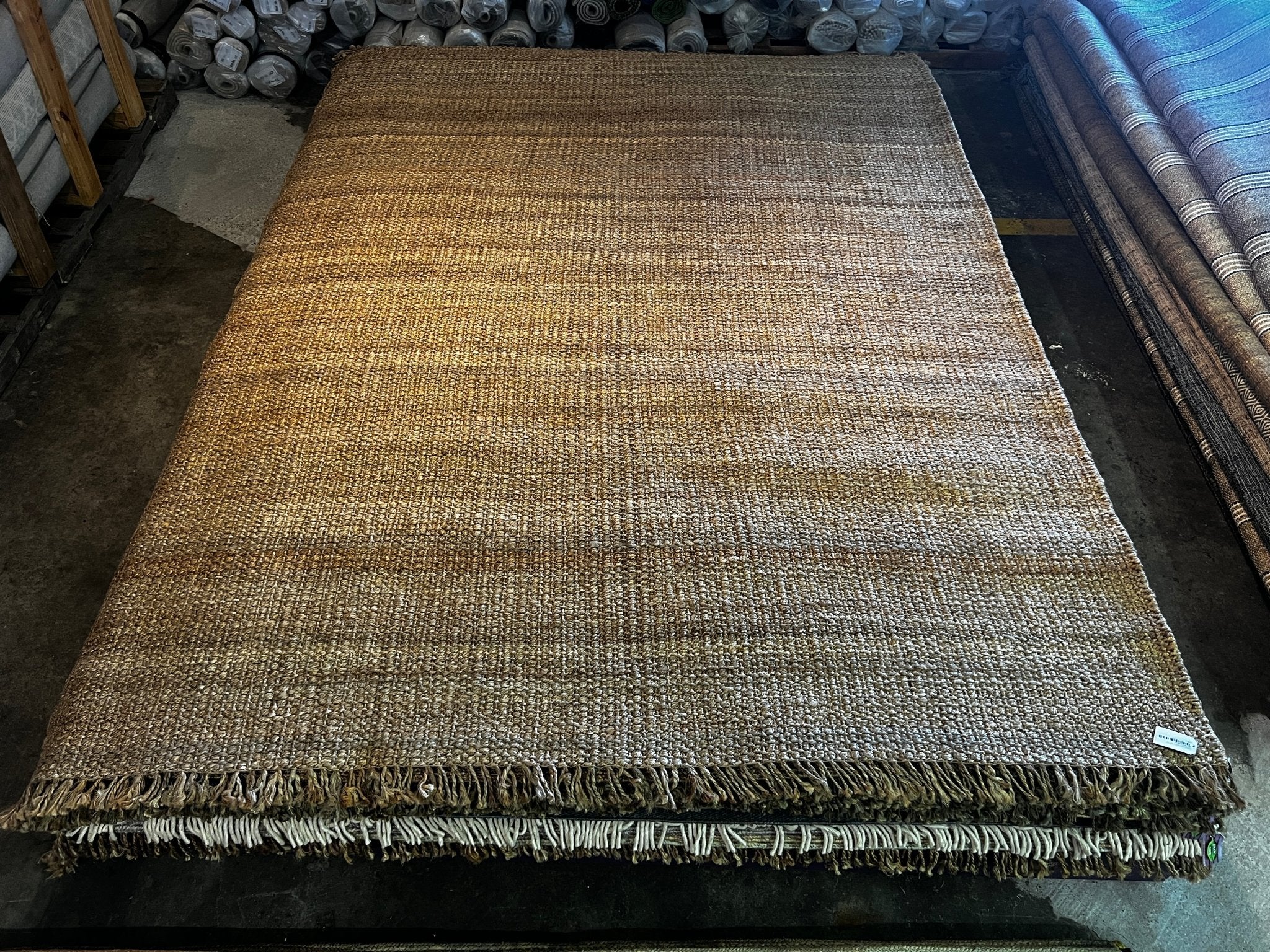 Lilo 9.6x12 Natural Handwoven Hemp Rug | Banana Manor Rug Factory Outlet