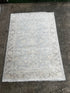 Linda Gamble 4x6 Hand-Knotted Silver & Grey Turkish Oushak | Banana Manor Rug Factory Outlet