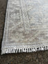 Linda Gamble 4x6 Hand-Knotted Silver & Grey Turkish Oushak | Banana Manor Rug Factory Outlet