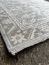 Linda Gamble 4x6 Hand-Knotted Silver & Grey Turkish Oushak | Banana Manor Rug Factory Outlet