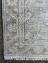 Linda Gamble 4x6 Hand-Knotted Silver & Grey Turkish Oushak | Banana Manor Rug Factory Outlet