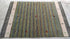 Linda Richman 4x5.9 Green Striped Handwoven Rug | Banana Manor Rug Company