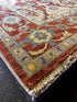 Lindsey 9x12.3 Rust Hand-Knotted Oushak Rug | Banana Manor Rug Company