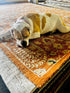 Linnea Berthelsen 7.9x9.9 Rust and Beige Hand-Tufted Rug | Banana Manor Rug Company