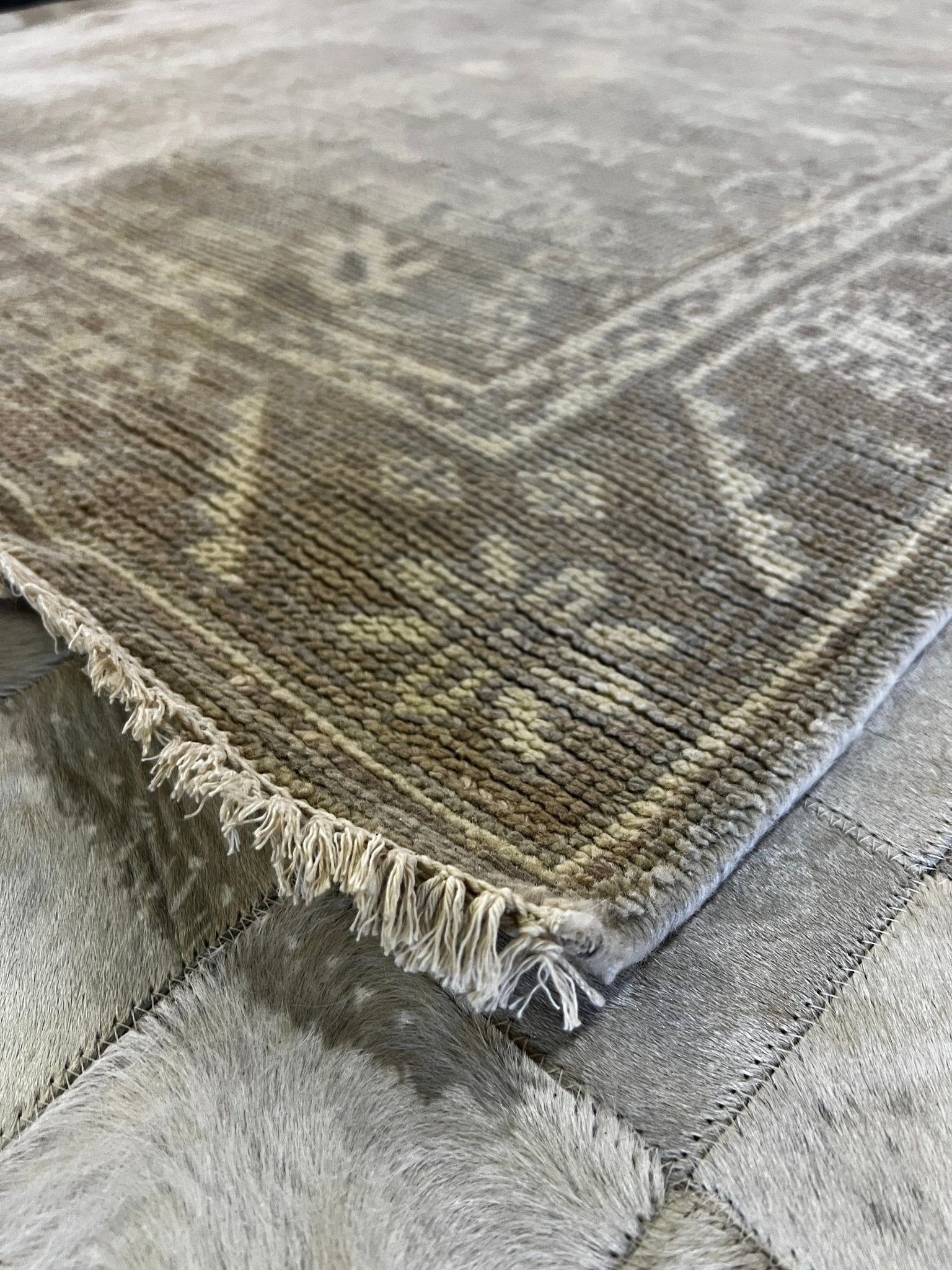 Liv Lindeland 4x6 Hand-Knotted Silver & Grey Turkish Oushak | Banana Manor Rug Factory Outlet