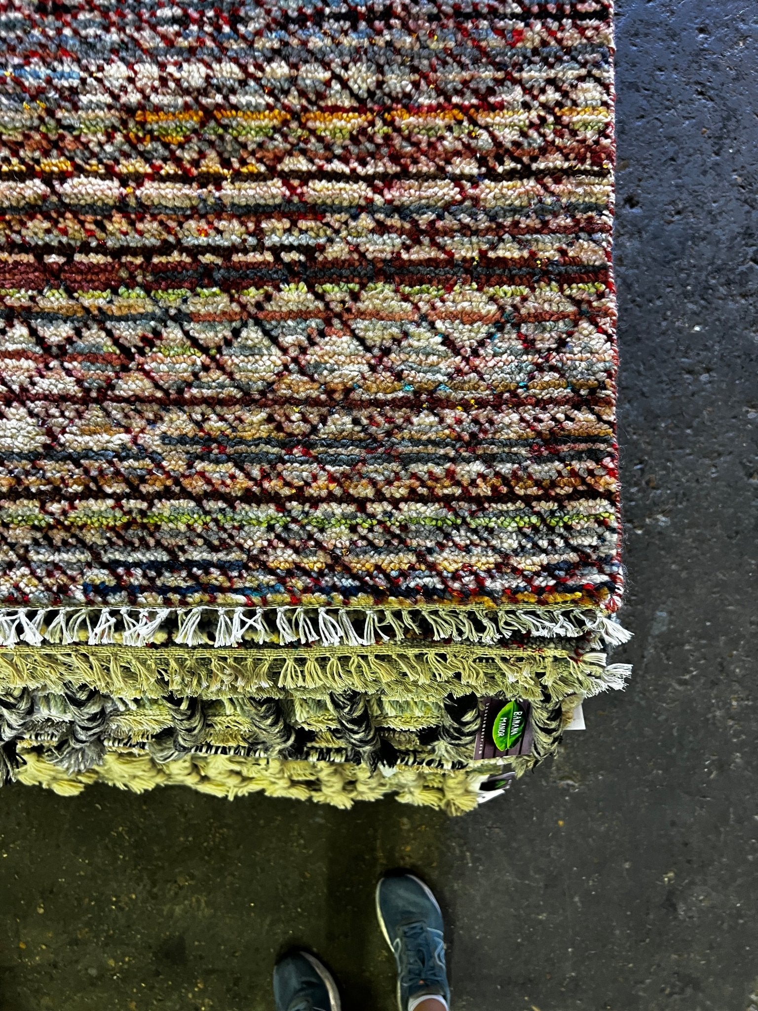 Lizzo 8.3x10.3 Hand-Knotted Grass Style Multi-Color | Banana Manor Rug Factory Outlet