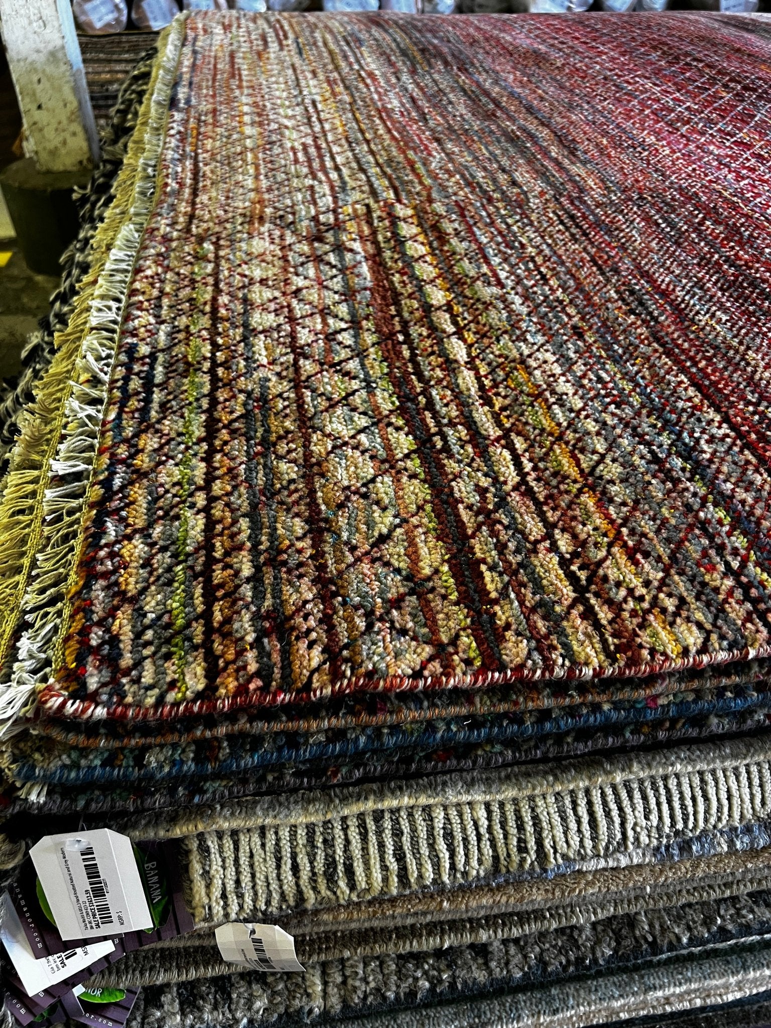 Lizzo 8.3x10.3 Hand-Knotted Grass Style Multi-Color | Banana Manor Rug Factory Outlet