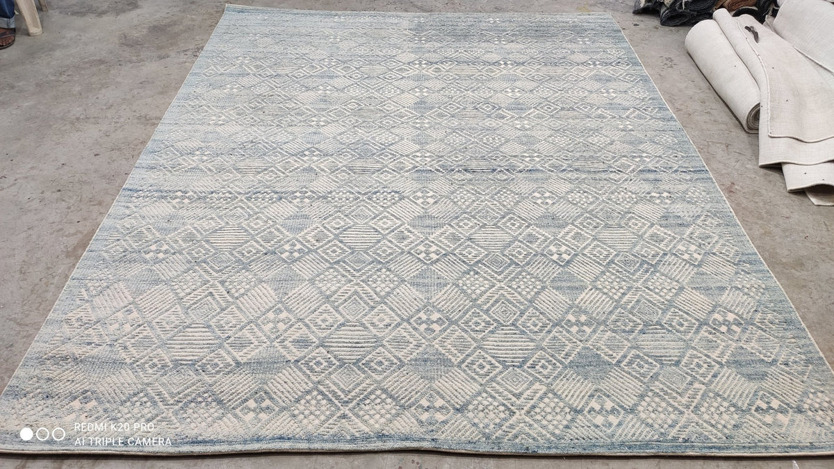 Long Duk Dong AKA The Donger 8x10 Light Blue and Ivory High Low Hand-k ...