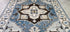 Lonni Paul Blue and Ivory Hand-Knotted Oriental Rug 8x10 | Banana Manor Rug Company