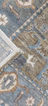 Lorenzo 7.9x11.9 Ivory and Grey Heriz Oushak | Banana Manor Rug Factory Outlet