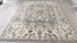 Louisa 7.9x10 Light Green and Ivory Hand-Knotted Oushak Rug | Banana Manor Rug Company