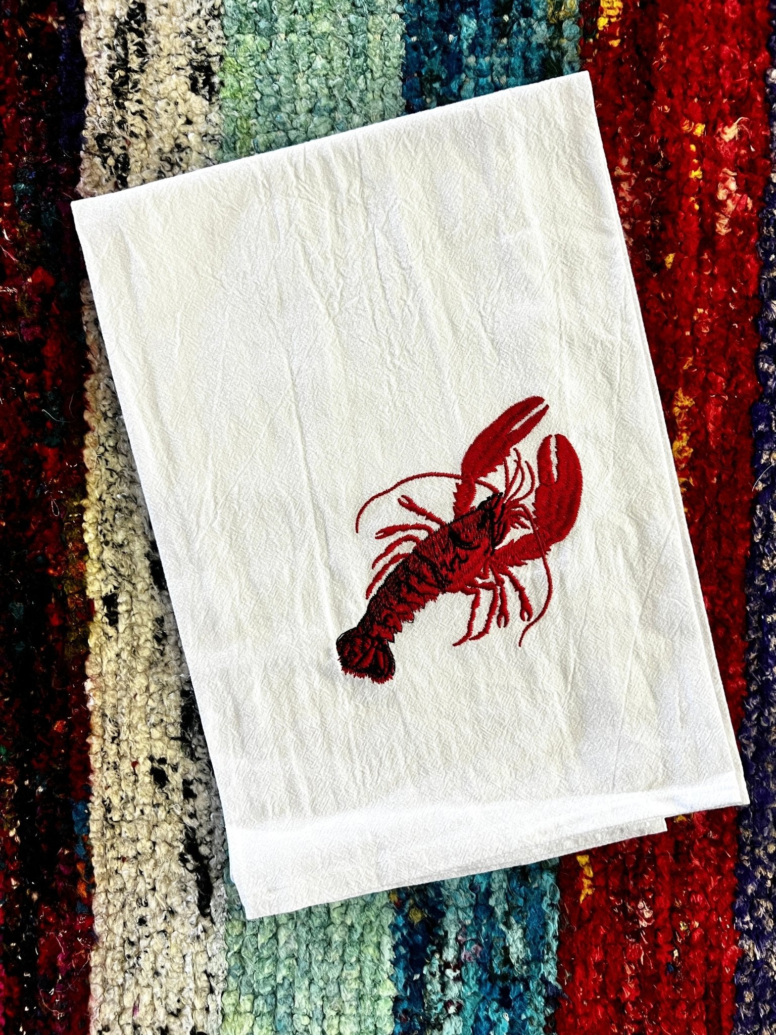 Louisiana Crawdad Kitchen Towel | Banana Manor Rug Company