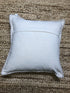 Lovella Grey and Blue Handwoven Pillow | Banana Manor Rug Company