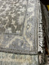 Lucia 2.6x11.9 Hand-Knotted Grey & Silver Turkish Oushak | Banana Manor Rug Factory Outlet