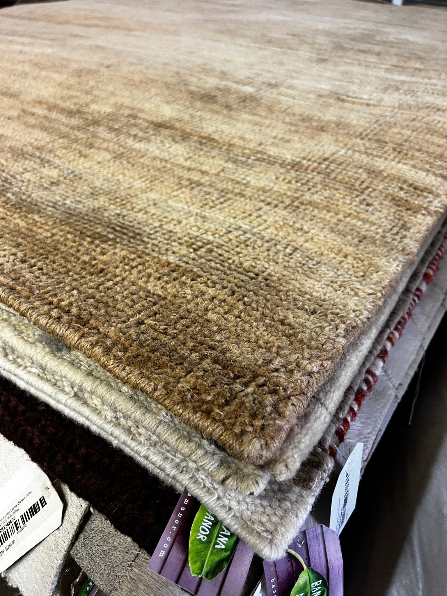 Lucille Bates 6.3x9 Natural Tip Sheared Rug | Banana Manor Rug Factory Outlet