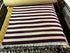 Luma 4x6 Handwoven Purple and Tan Striped Durrie Rug | Banana Manor Rug Factory Outlet