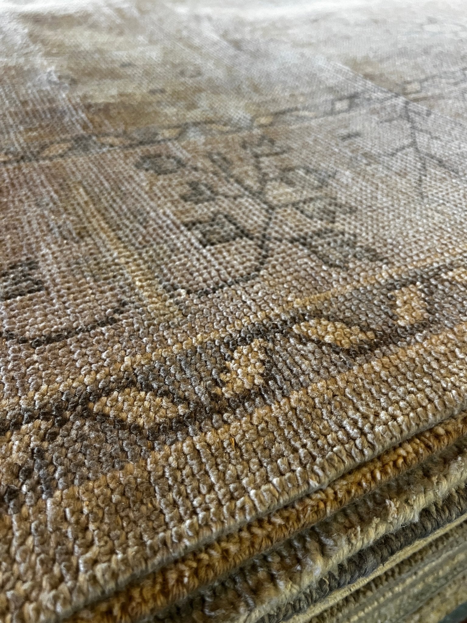 Lydia Thompson 8x10 Hand-Knotted Tan & Grey Turkish Oushak | Banana Manor Rug Factory Outlet