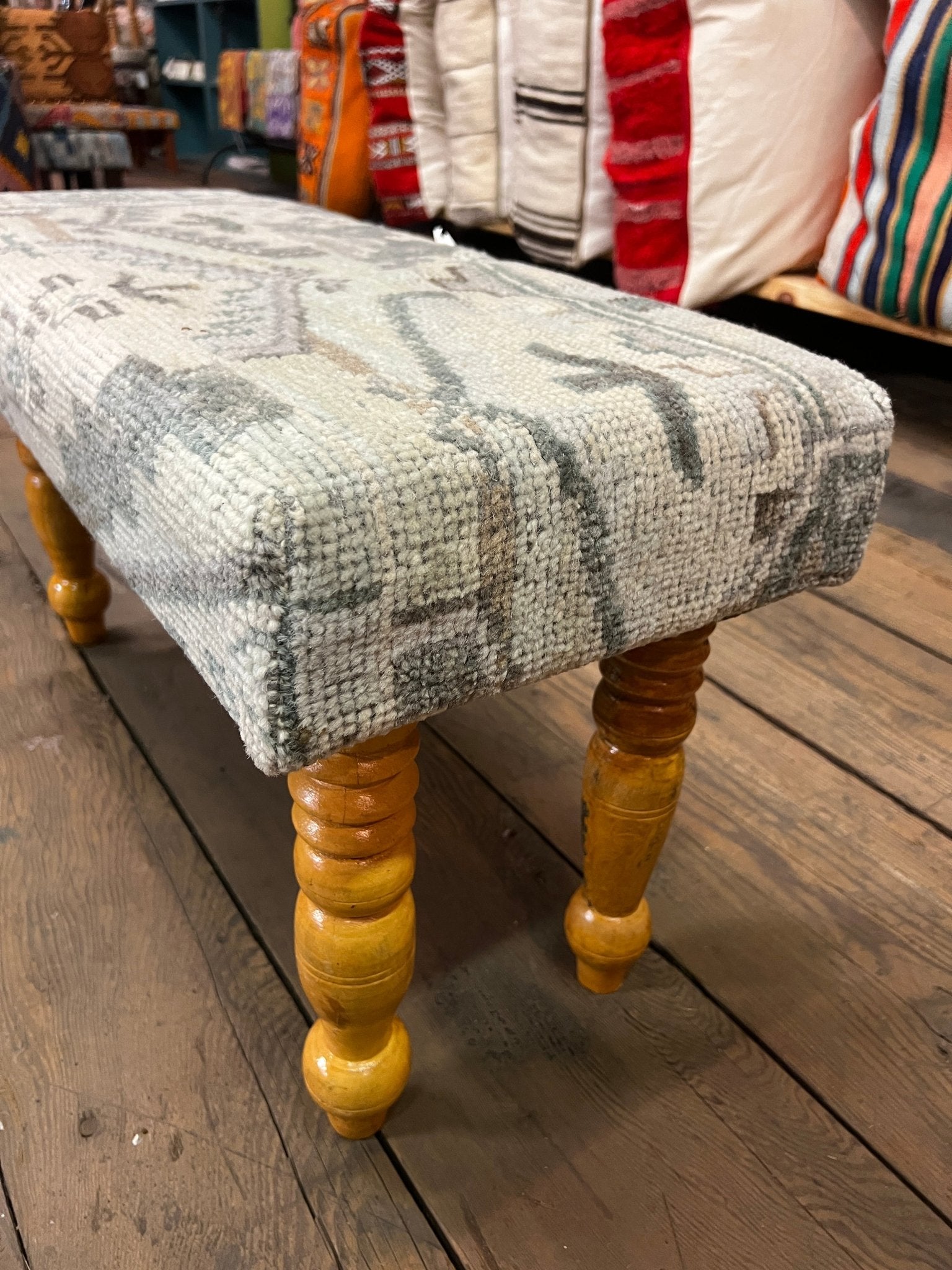 Machiko 30x12x16 Wooden Upholstered Bench | Banana Manor Rug Factory Outlet