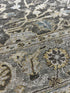 "Madelief" Dark Grey and Light Blue Hand-Knotted Oushak Sample 8x10 | Banana Manor Rug Company