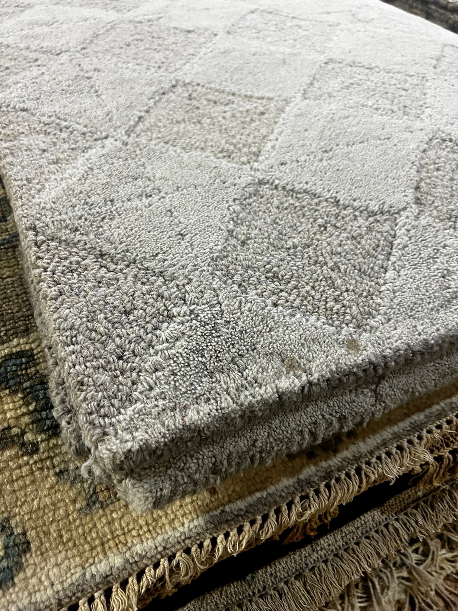 Mannie Fresh 2x2.6 Handwoven Wool Rug | Banana Manor Rug Factory Outlet