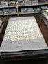 Maple Leaf 5.3x7.6 Hand-Tufted Ivory & Grey Modern | Banana Manor Rug Factory Outlet