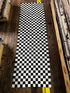 Marcelo Garcia Black and White 2.5x8 Checkerboard Cowhide Runner | Banana Manor Rug Factory Outlet