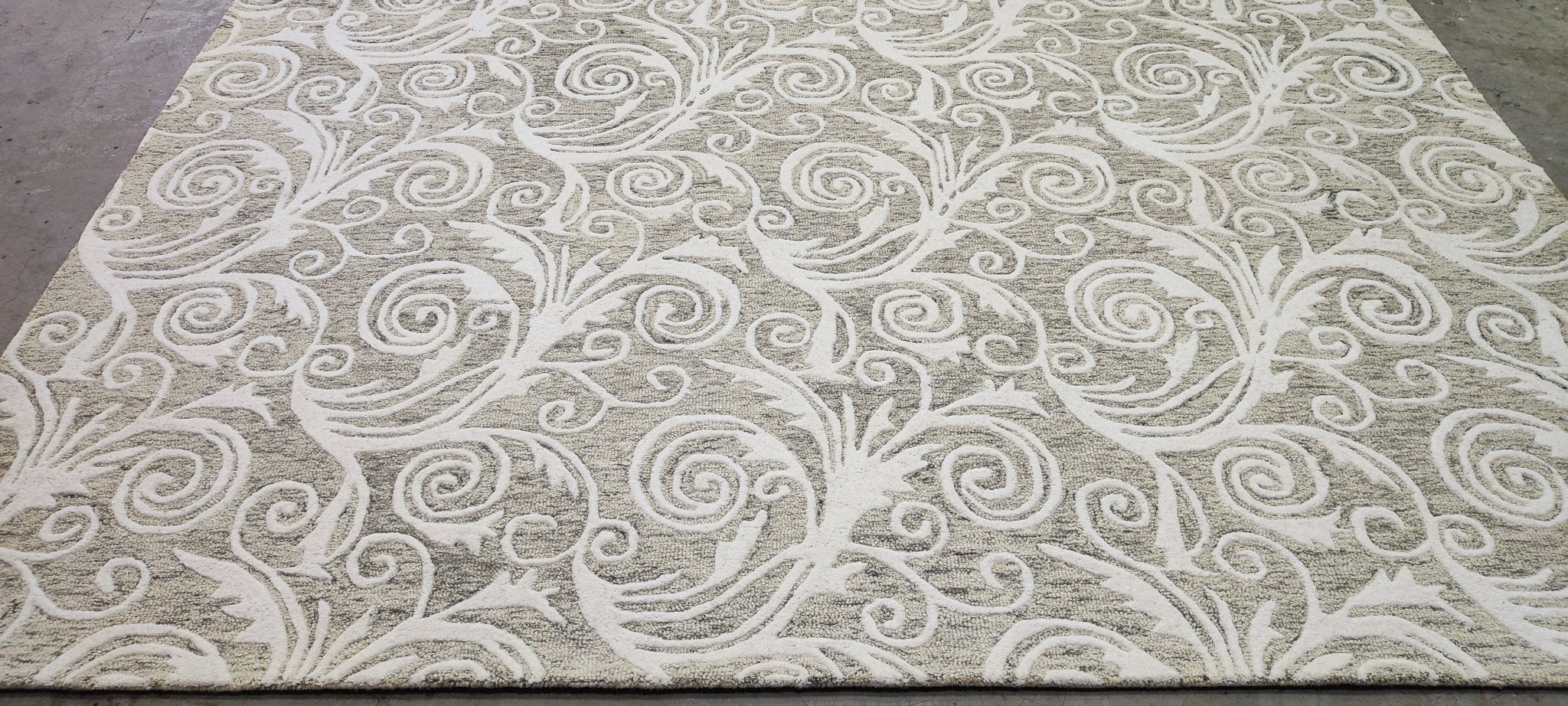 Marcia Hand-Tufted Wool Natural Olive Floral (Multiple Sizes) | Banana Manor Rug Factory Outlet