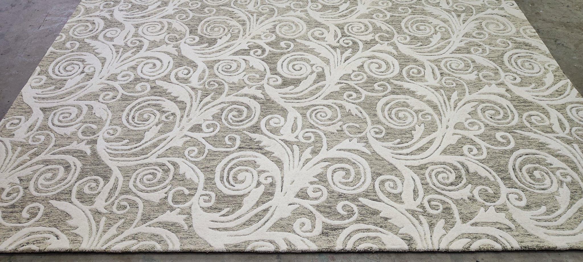 Marcia Hand-Tufted Wool Natural Olive Floral (Multiple Sizes) | Banana Manor Rug Factory Outlet